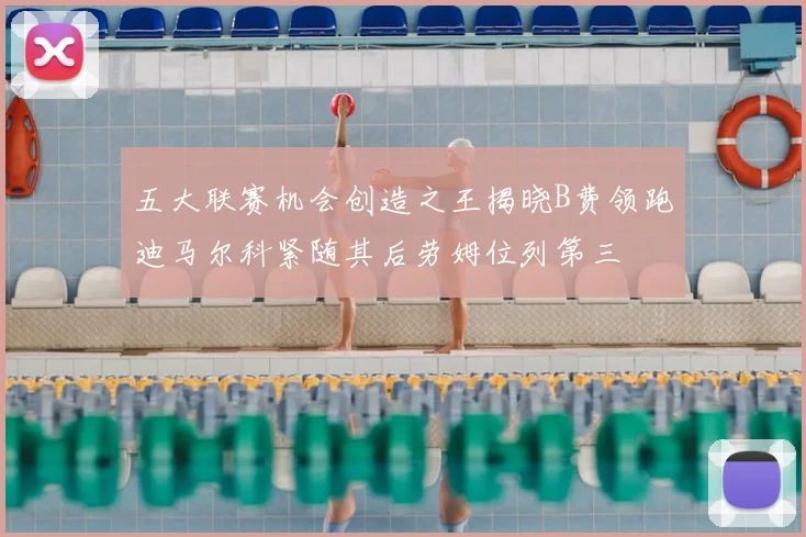 五大联赛机会创造之王揭晓B费领跑迪马尔科紧随其后劳姆位列第三