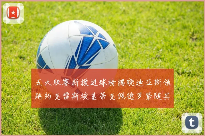 五大联赛新援进球榜揭晓迪亚斯领跑约克雷斯埃基蒂克佩德罗紧随其后