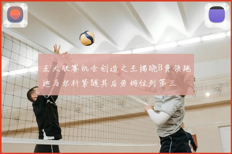 五大联赛机会创造之王揭晓B费领跑迪马尔科紧随其后劳姆位列第三