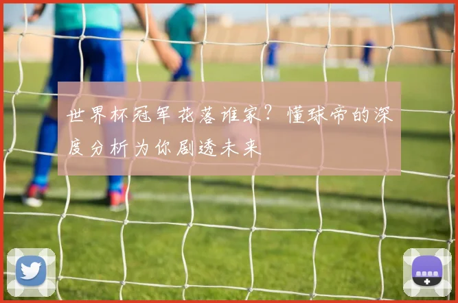 世界杯冠军花落谁家？懂球帝的深度分析为你剧透未来
