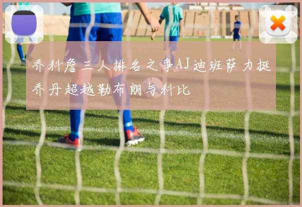 乔科詹三人排名之争AJ迪班萨力挺乔丹超越勒布朗与科比