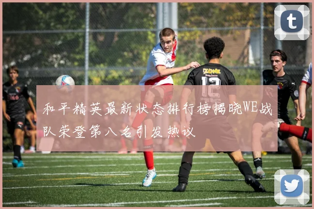 和平精英最新状态排行榜揭晓WE战队荣登第八名引发热议